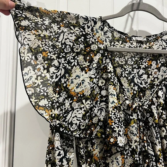 INTIMATELY FREE PEOPLE Say It To Me Bodysuit in Black Multi Floral // XS - Picture 6 of 9